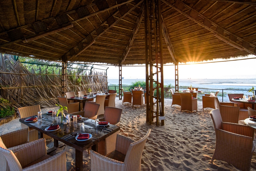 Dinner at a Beachfront Restaurant