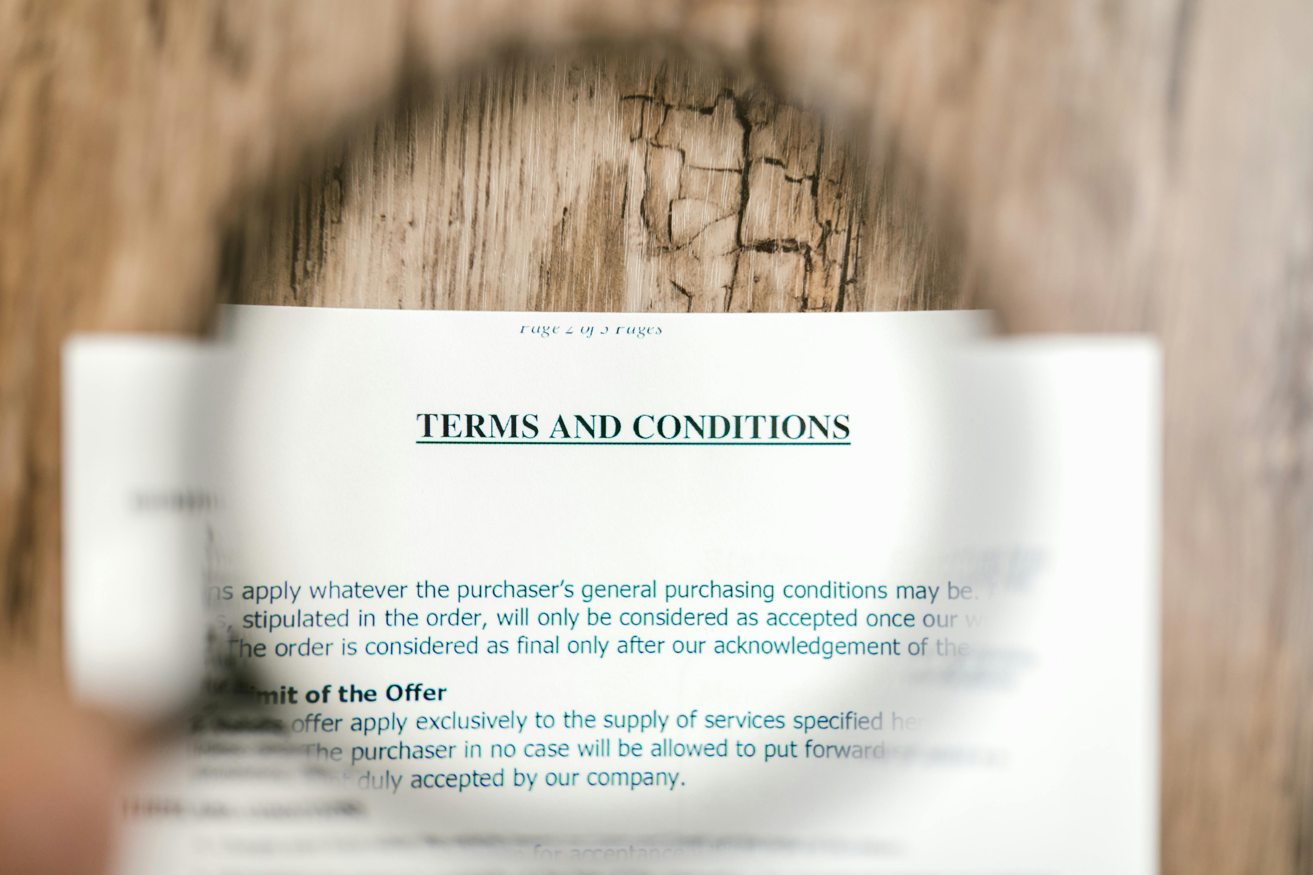 Rental Terms and Conditions